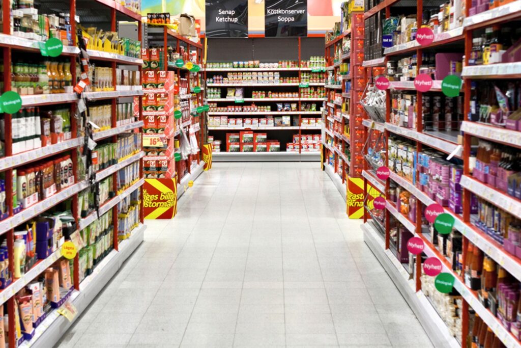 ICA Tappström butik gång